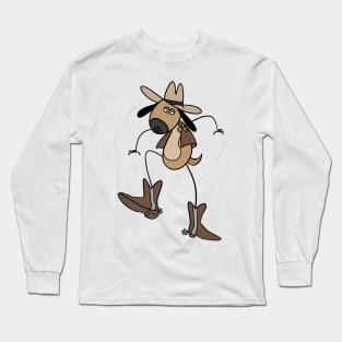 Cowboy Dog Long Sleeve T-Shirt